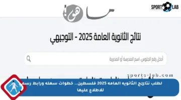 لطلب نتائج الثانوية العامة 2025 فلسطين.. خطوات سهلة ورابط رسمي للاطلاع عليها